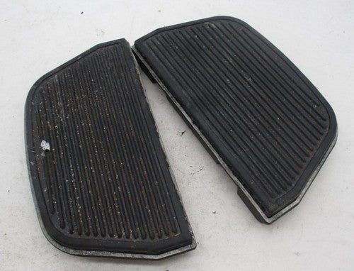 Pair of Harley Davidson Passenger Floorboards Base plates and Rubber I