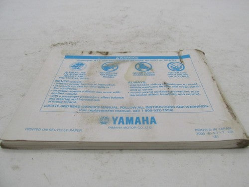 Yamaha Official Factory YFM660RN Raptor Owner's Manual LIT-11626-14-21