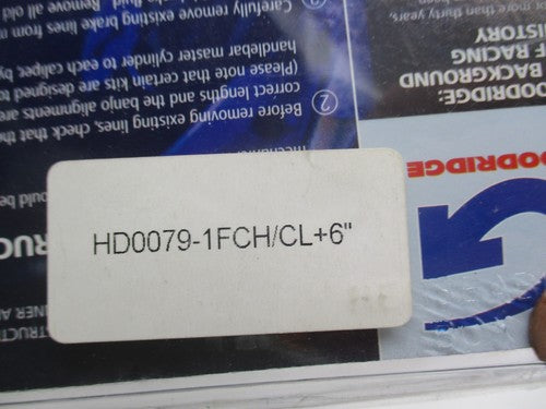 Harley Davidson Goodridge Brake Line Kit HD0079-1FCH/CL+6"