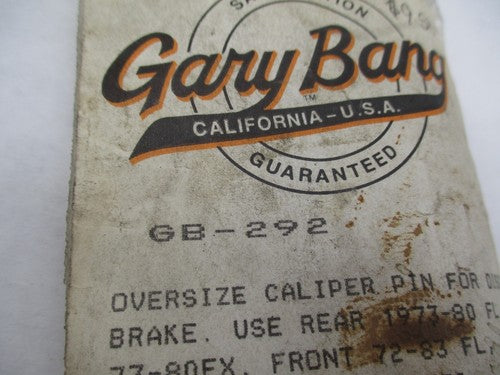Harley Davidson Gary Bang Oversize Caliper Pin for Disc Brake GB-292 4