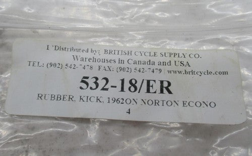 Lot of 2 British Cycle Triumph BSA 532-18/ER 1962 Kick Start Rubbers
