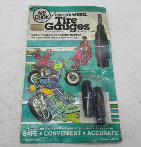 Air Chek Motorcycle Scooters Mopeds On The Wheel Tire Pressure Gauges