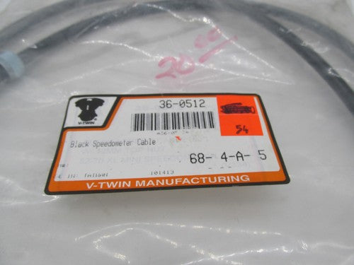 Harley V-Twin 50" XL 52-70 12mm top nut Black Speedometer Cable 36-051