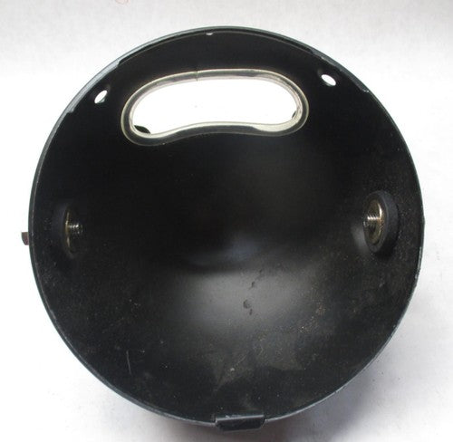 Harley Black Headlight Bucket 6" with Mounting Bracket Custom Chopper