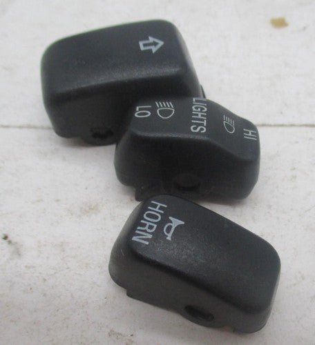 Lot of 3 Harley Davidson Handlebar Switch Assembly Buttons Black
