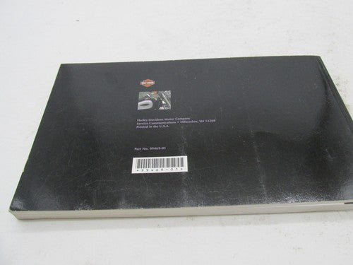 Harley-Davidson Official Factory 2001 Softail Owner's Manual 99469-01