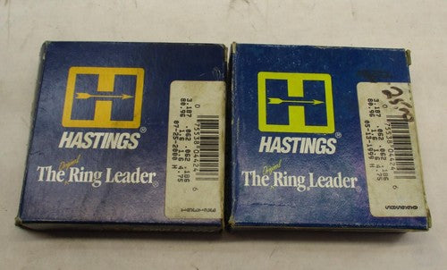 Set of (2) Hastings Piston Ring Sets 3 3/16" x .010" Harley Davidson