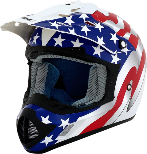 AFX FX-17 Flag Helmet White 3XL 0110-7633