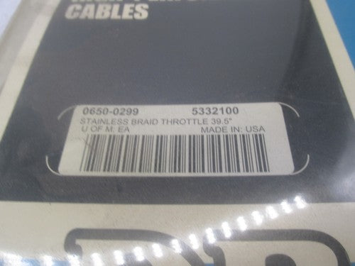 Harley Davidson Drag Specialties 39.5" Braided Throttle Cable 0650-029