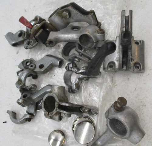 Large Mixed Lot of Vintage Motorcycle Hand Control Lever Brackets & Pe