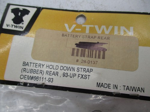 Harley 93-up FXST V-Twin NOS Rear Battery Hold Down Strap 28-0137 6611