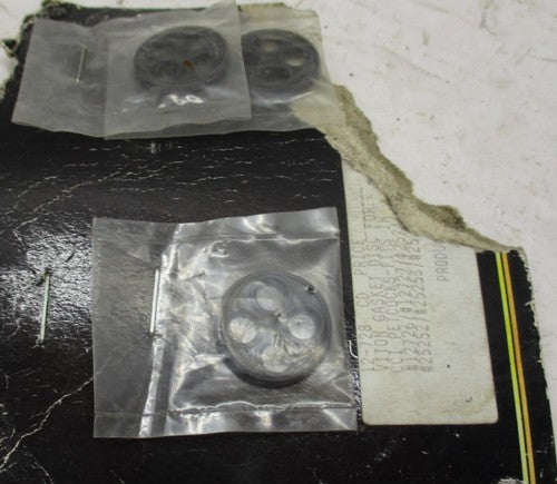Lot of (3) Custom Chrome 4-Hole Petcock Viton Gasket Disc 12-728