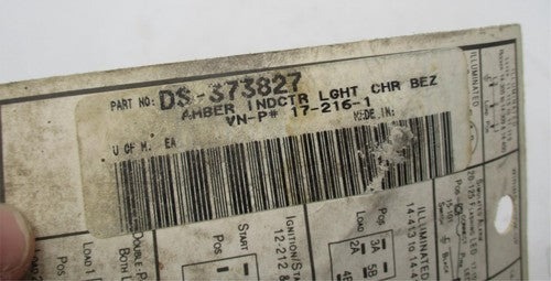 Harley Davidson K-Four Switches Amber Light Indicator Chrome Bezel DS-