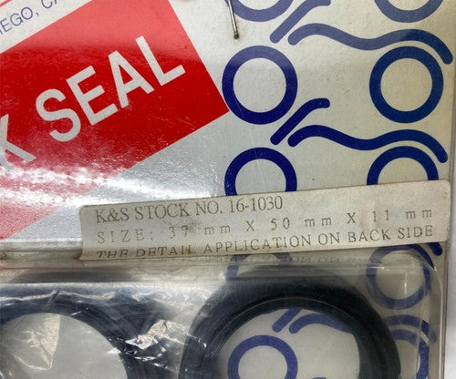 K&S Fork Seals 37x50x11 KS1030 16-1030