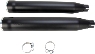 Cobra 3in. Slip-On Muffler with RacePro Tips Black 6053B