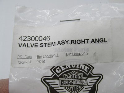 Harley Davidson Genuine NOS Right Angle Valve Stem Assembly 42300046