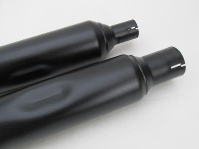 Pair of Harley-Davidson Genuine Black Exhaust Mufflers 64900766A & 649