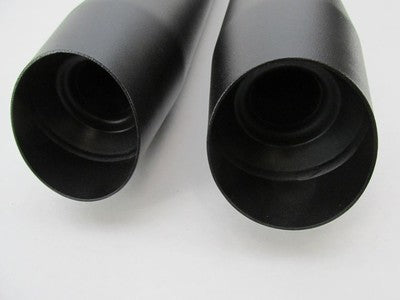 Pair of Harley-Davidson Genuine Black Exhaust Mufflers 64900766A & 649
