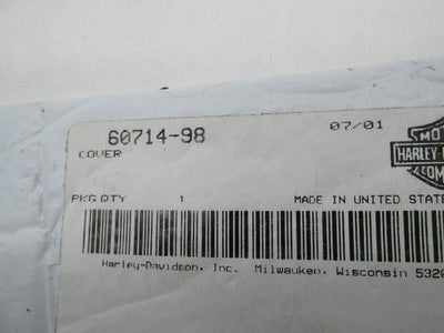 Harley-Davidson Genuine NOS Softail Wrinkle Black Inspection Cover 607