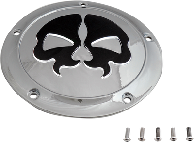 Drag Specialties Split Skull Derby Cover Chrome 1107-0552