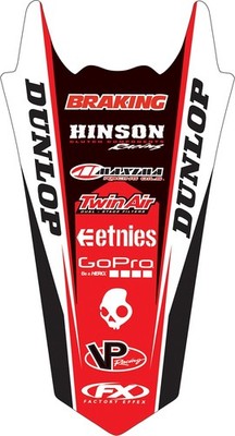 Factory Effex Rear Fender Graphic Kits Red 17-32306