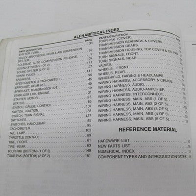Harley Davidson Official Factory 2011 FLTRUSE Model Parts Catalog 9989