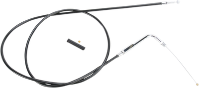 Drag Specialties Alternative Length Black Vinyl Throttle Cable 52in.