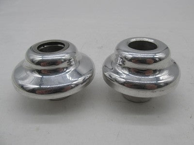 Pair of Harley-Davidson Chrome Fork Caps Covers 97576 0014-1583