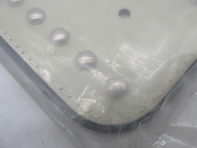 Harley Genuine NOS Cream White Leather Heritage Gas Tank Harness Panel