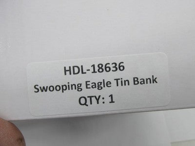 Harley-Davidson Genuine NOS Swooping Eagle Tin Bank HDL-18636