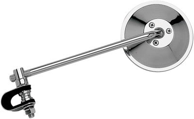 Emgo Universal Clamp-On Mirror Round 8in. Stem, Tinted, for 3/4in., 7/