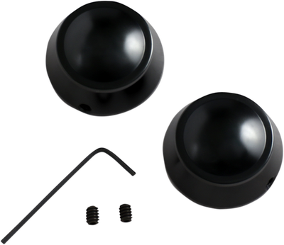 Drag Specialties Swingarm Pivot Bolt Cover Black 1303-0201