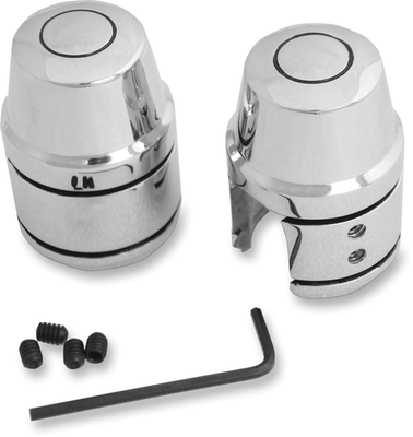 Drag Specialties Chromed Shock Top Stud Covers 1313-0079