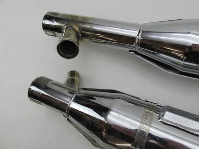 Pair of Harley Genuine Chrome Stock Softail Exhaust Mufflers 65924-03