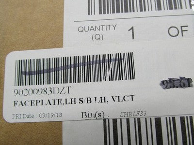 Harley Genuine NOS Velocity Red Sunglo Saddlebag Latch Faceplate 90200