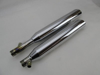Pair of Harley Genuine Chrome Stock Softail Exhaust Mufflers 65924-03