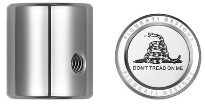 FIGURATI DESIGNS Heel-Toe Shifter Cover Stainless Steel Don't Tread On