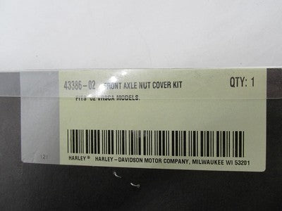 Harley-Davidson Genuine NOS VRSCA V-Rod Front Axle Nut Covers 43386-02