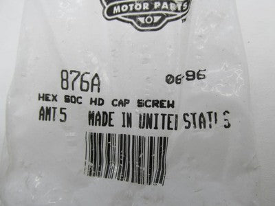 Lot of 3 Harley Davidson Genuine NOS Hex Head Cap Screws 876A