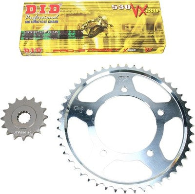 D.I.D. X-Ring Chain and Sprocket Kit Front 16T Rear 48T DKY-002
