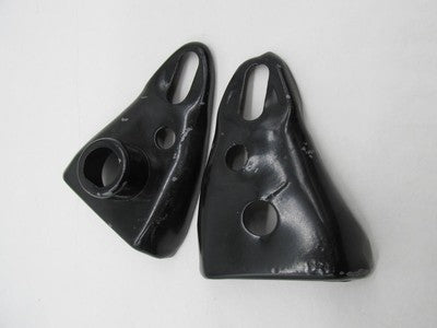 Pair of Triumph T-140 T-150 T140 T150 Black Headlight Ears Brackets