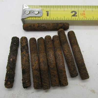 Lot of 9 Harley Davidson NOS 1/4"-24 x 1-11/16" Oil Pump Mounting Stud