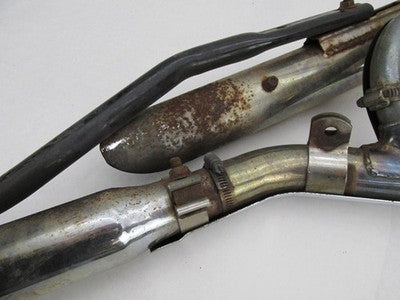 Harley-Davidson 96+ Softail Chrome Exhaust w/ Slash Cut Mufflers and B