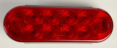 Bluhm Enterprises Oval 10 LED Trailer Tail Light Red BL-TRLEDOR