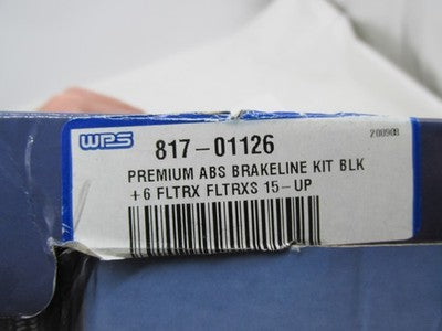 Goodridge NOS Premium ABS Brake Line Kit +6" Black 817-01126 | HD0132-