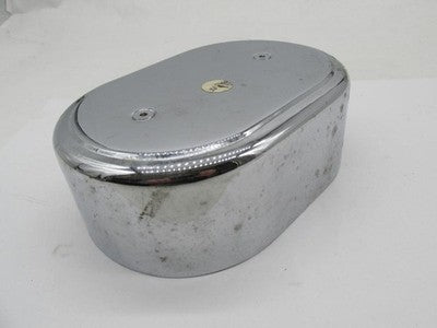 Harley Davidson Chrome Oval 8" X 5.5" Air Cleaner Cover Assembly Backi