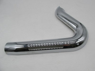 Harley Breakout Fat Boy Chrome Rear Cylinder Slotted Exhaust Header Heat shield
