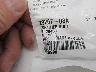 Harley-Davidson Genuine OEM NOS Breather Bolt 29267-08A