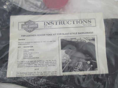Harley-Davidson Genuine NOS FXR Slant Saddle Bag Fender Yoke 91016-91