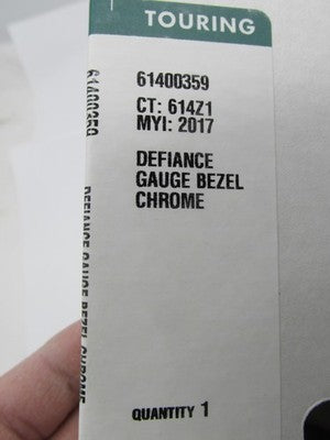 Harley Davidson Genuine NOS Defiance Collection Gauge Bezels Kit NIB 6